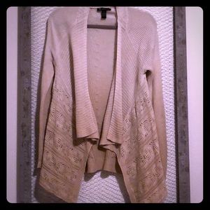 INC cardigan in ombré tan color